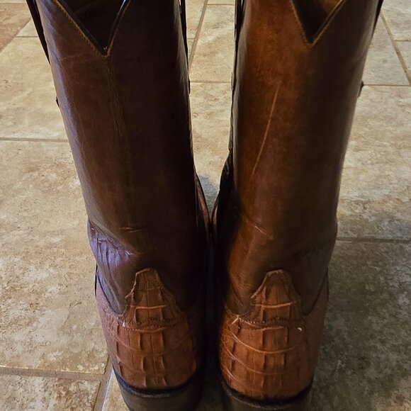 Lucchese Boots Alligator Patterned Western 10.5 - Picture 3 of 6